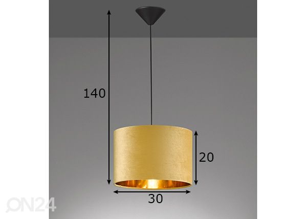 Laelamp Aura mõõdud