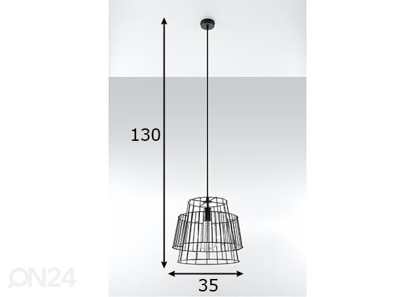 Laelamp Gate, must mõõdud