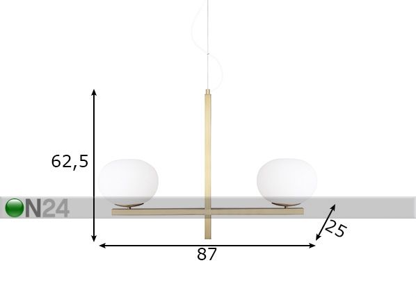 Laelamp Gemini mõõdud