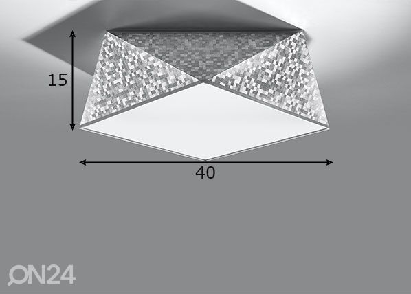 Laelamp Hexa 35, hõbe mõõdud