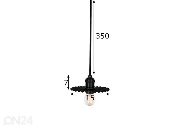 Laelamp Omega mõõdud