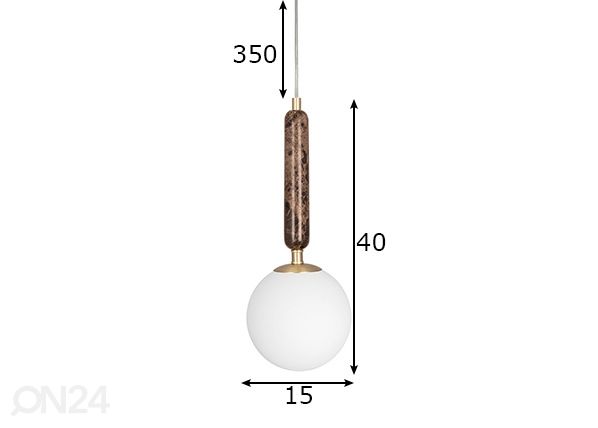 Laelamp Torrano mõõdud