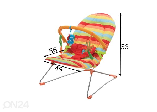 Lamamistool Britton® Rainbow mõõdud