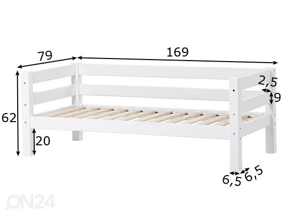 Lastevoodi Premium 70x160 cm mõõdud