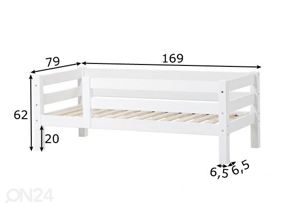 Lastevoodi Premium 70x160 cm mõõdud