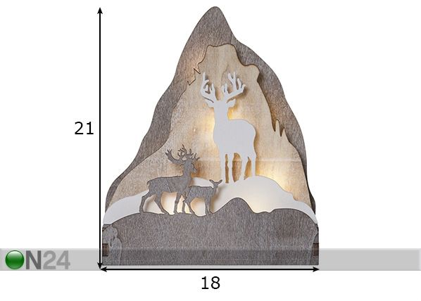 LED jõulukaunistus Fauna mõõdud