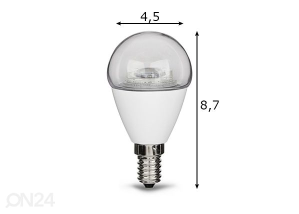 LED-pirn Cone, E14, 5,7W mõõdud