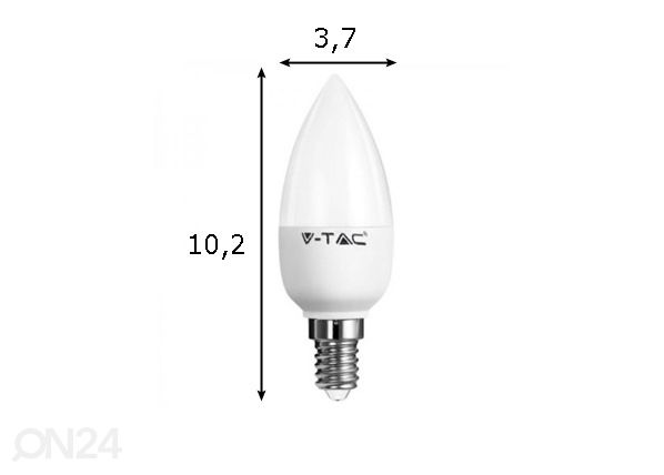 LED pirn E14 6 W 5 tk mõõdud