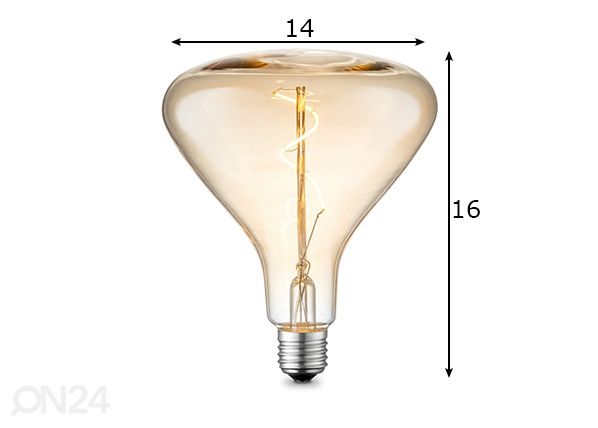 LED-pirn FLEX, E27, 3W mõõdud