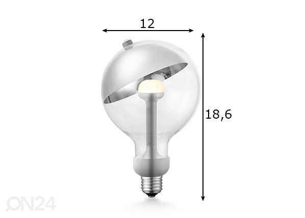 LED pirn Move Me sphere, E27, 5,5W