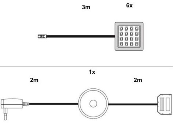 LED-valgustus riiuli alla 6 tk