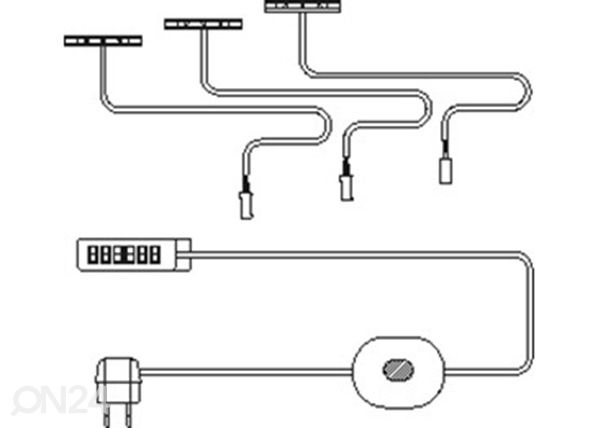 LED-valgustuse klambrid, 3 tk