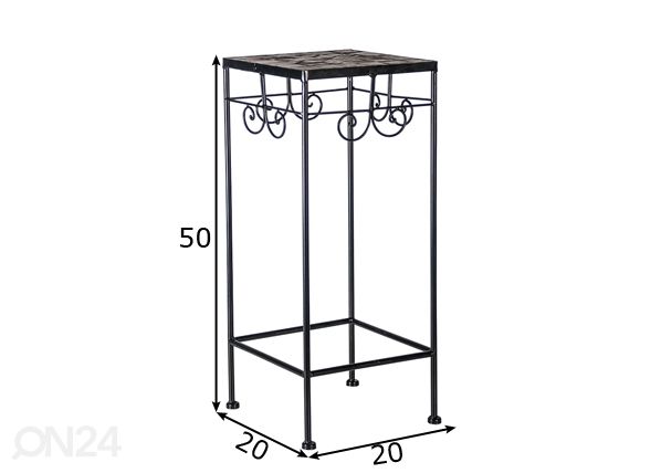 Lillepostament Mosaic 20x20xH50 cm mõõdud