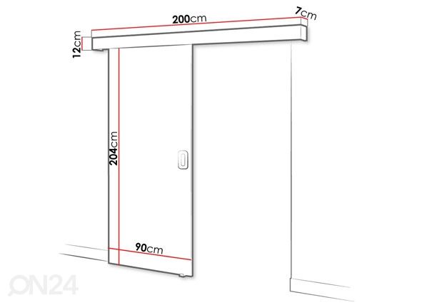 Liuguks 90 cm mõõdud