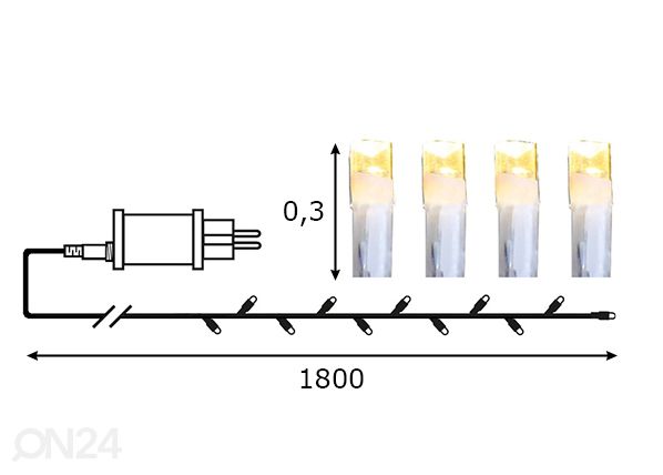 Micro LED valguskett 18 m mõõdud