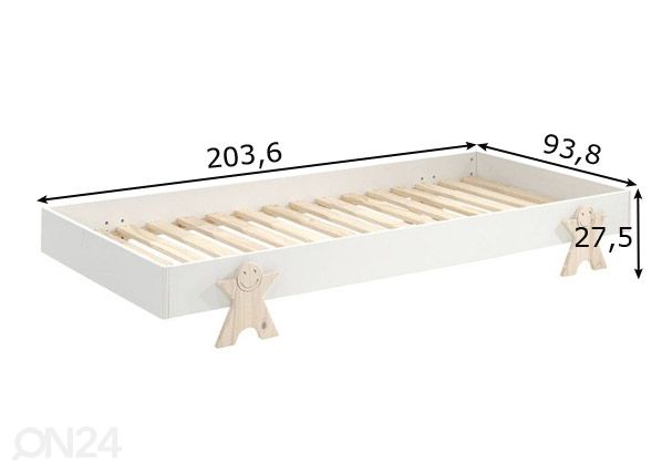 Moodulvoodi Modulo 90x200 cm mõõdud