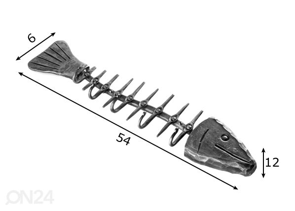 Nagi Kala 54 cm mõõdud