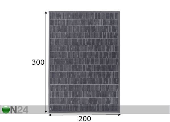 Narma newWeave® šenillvaip Kursi grey 200x300 cm mõõdud