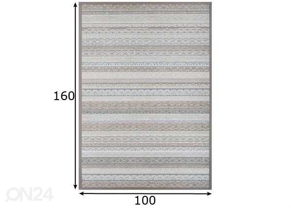 Narma smartWeave® TWIN vaip Ridala linen 100x160 cm mõõdud