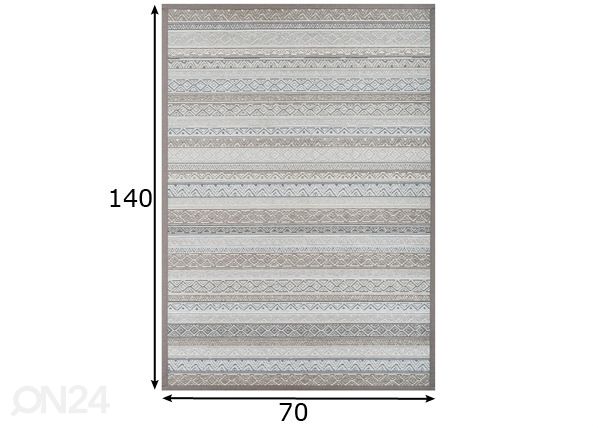 Narma smartWeave® TWIN vaip Ridala linen 70x140 cm mõõdud