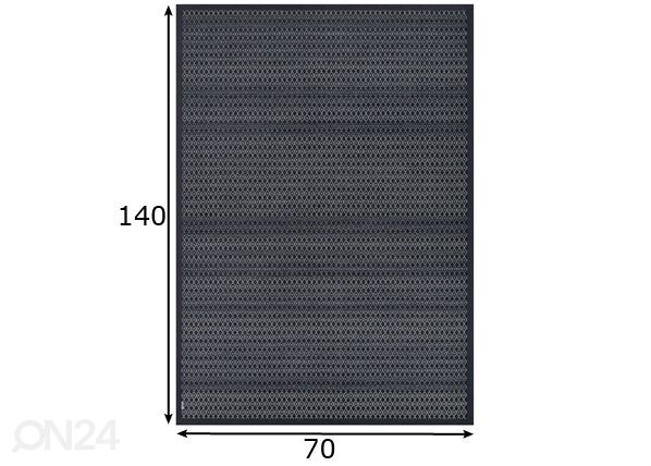 Narma smartWeave® TWIN vaip Tsirgu carbon 70x140 cm mõõdud