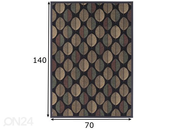 Narma smartWeave® vaip Pärna carbon 70x140 cm mõõdud