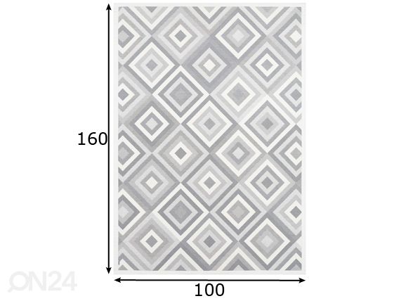 Narma smartWeave® vaip Tahula white 100x160 cm mõõdud