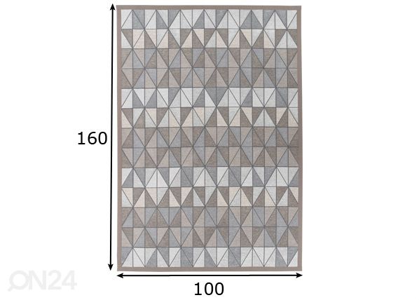 Narma smartWeave® vaip Treski linen 100x160 cm mõõdud