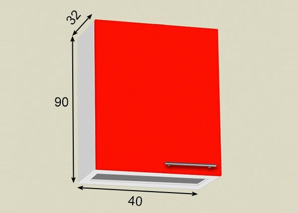 Nõuderestikapp 40 cm mõõdud