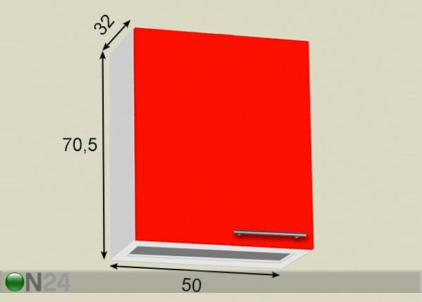 Nõuderestikapp 50 cm mõõdud