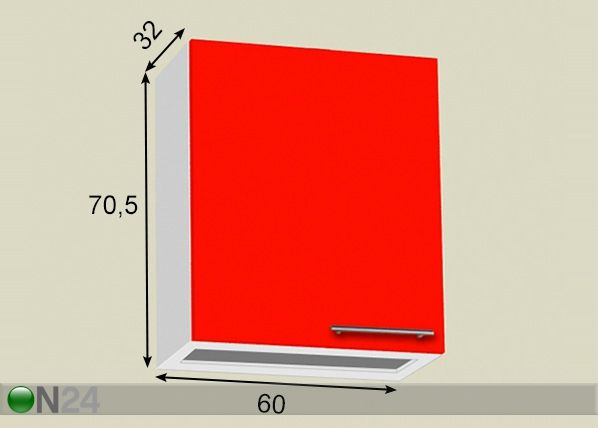 Nõuderestikapp 60 cm mõõdud