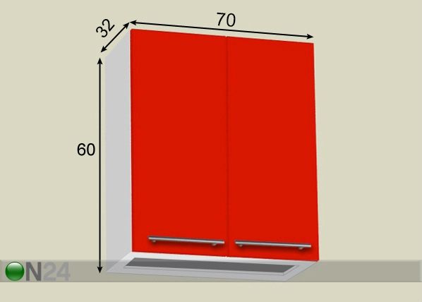 Nõuderestikapp 70 cm mõõdud