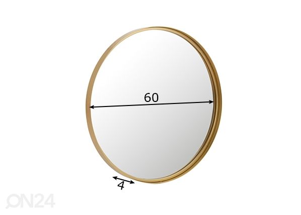Peegel Bianca Ø 60 cm mõõdud