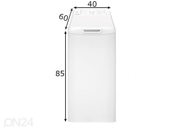 Pesumasin Brandt BT16022VE mõõdud