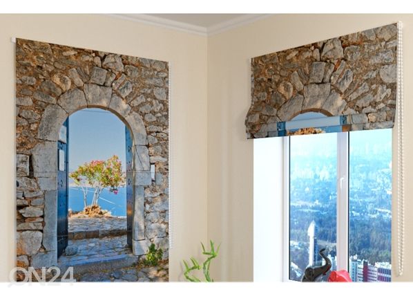 Pimendav Rooma kardin Archway to the Sea 60x60 cm