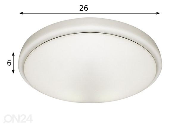 Plafoon 10 W LED mõõdud