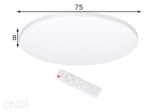 Plafoon 80 W LED+pult mõõdud