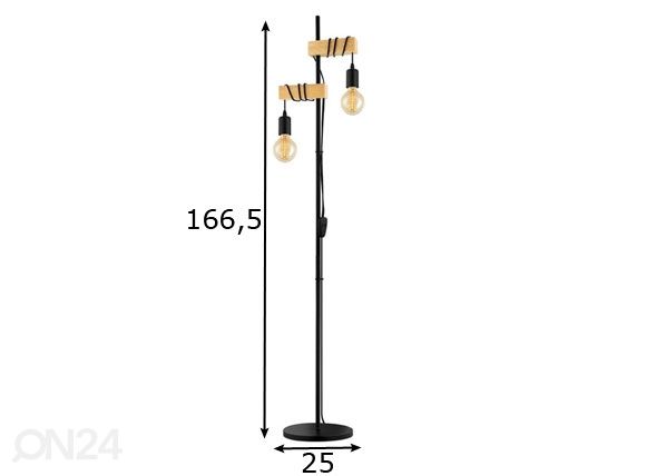 Põrandalamp Townshend mõõdud