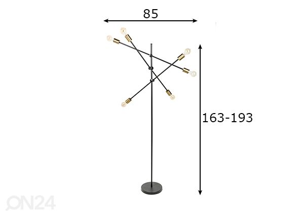 Põrandalamp Variation mõõdud