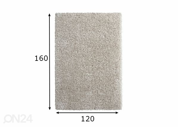 Põrandavaip Floki Beige 120x160 cm mõõdud