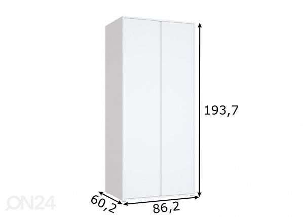 Riidekapp Tommy 86 cm mõõdud