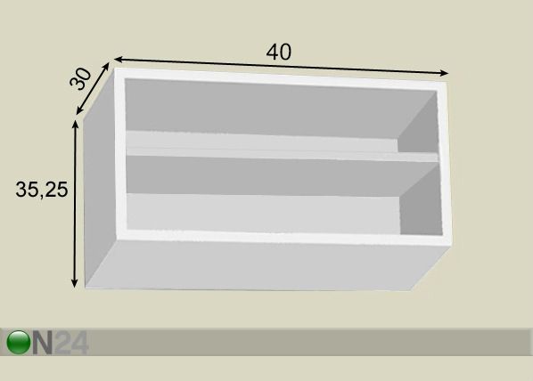 Riiul 40 cm mõõdud