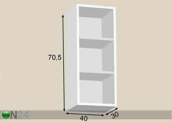 Riiul 40 cm mõõdud