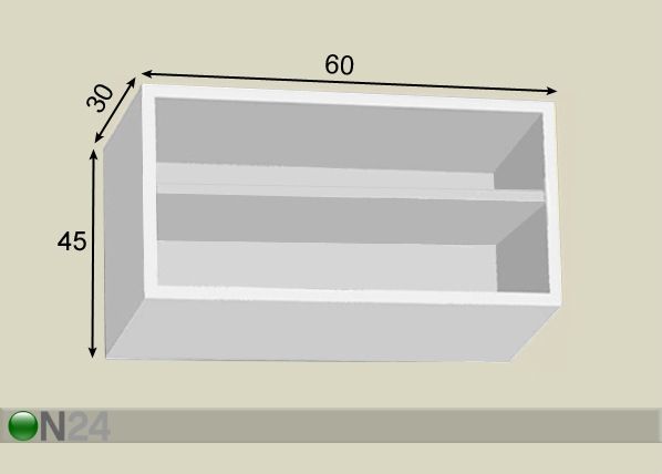 Riiul 60 cm mõõdud