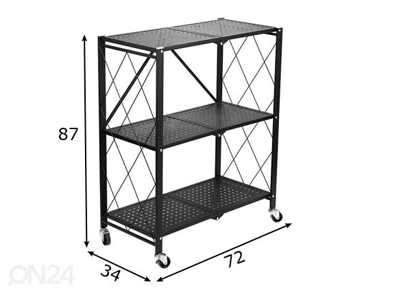 Riiul 72 cm mõõdud