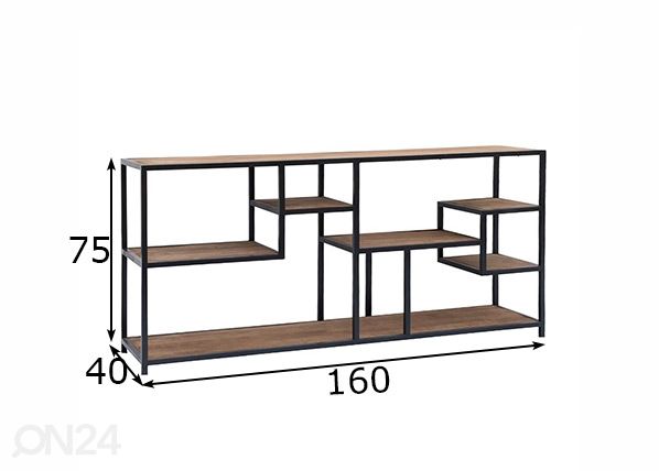 Riiul Flow 160 cm mõõdud