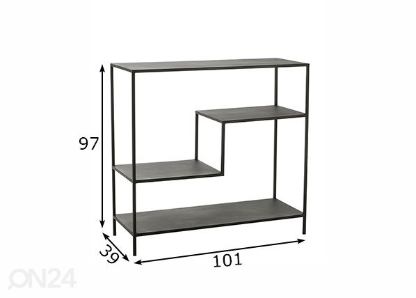 Riiul Levels 101 cm mõõdud