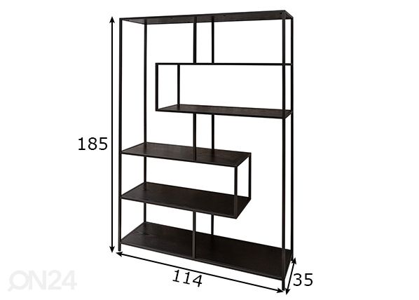 Riiul Slim Line 114 cm mõõdud