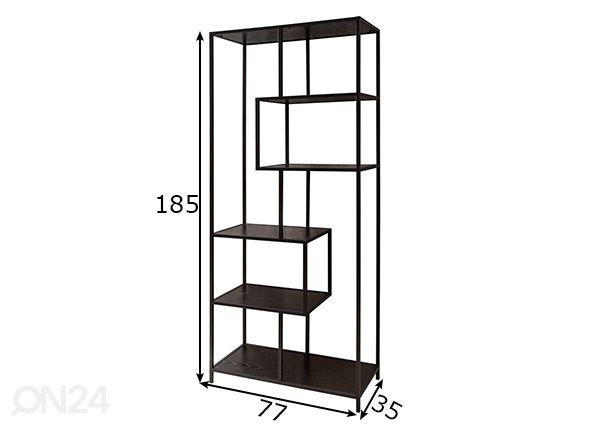 Riiul Slim Line 77 cm mõõdud