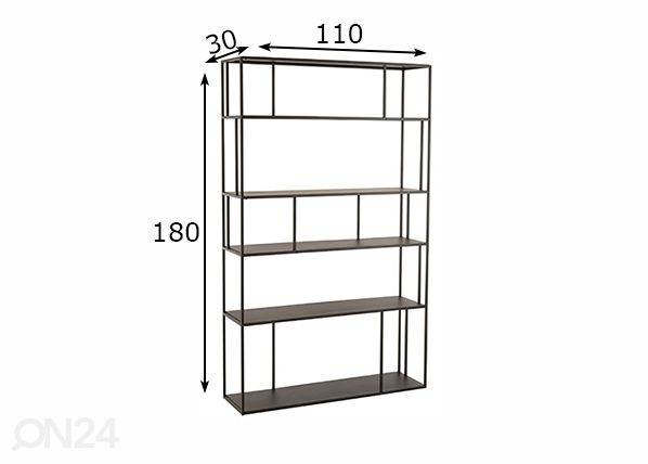 Riiul Taze 110 cm mõõdud